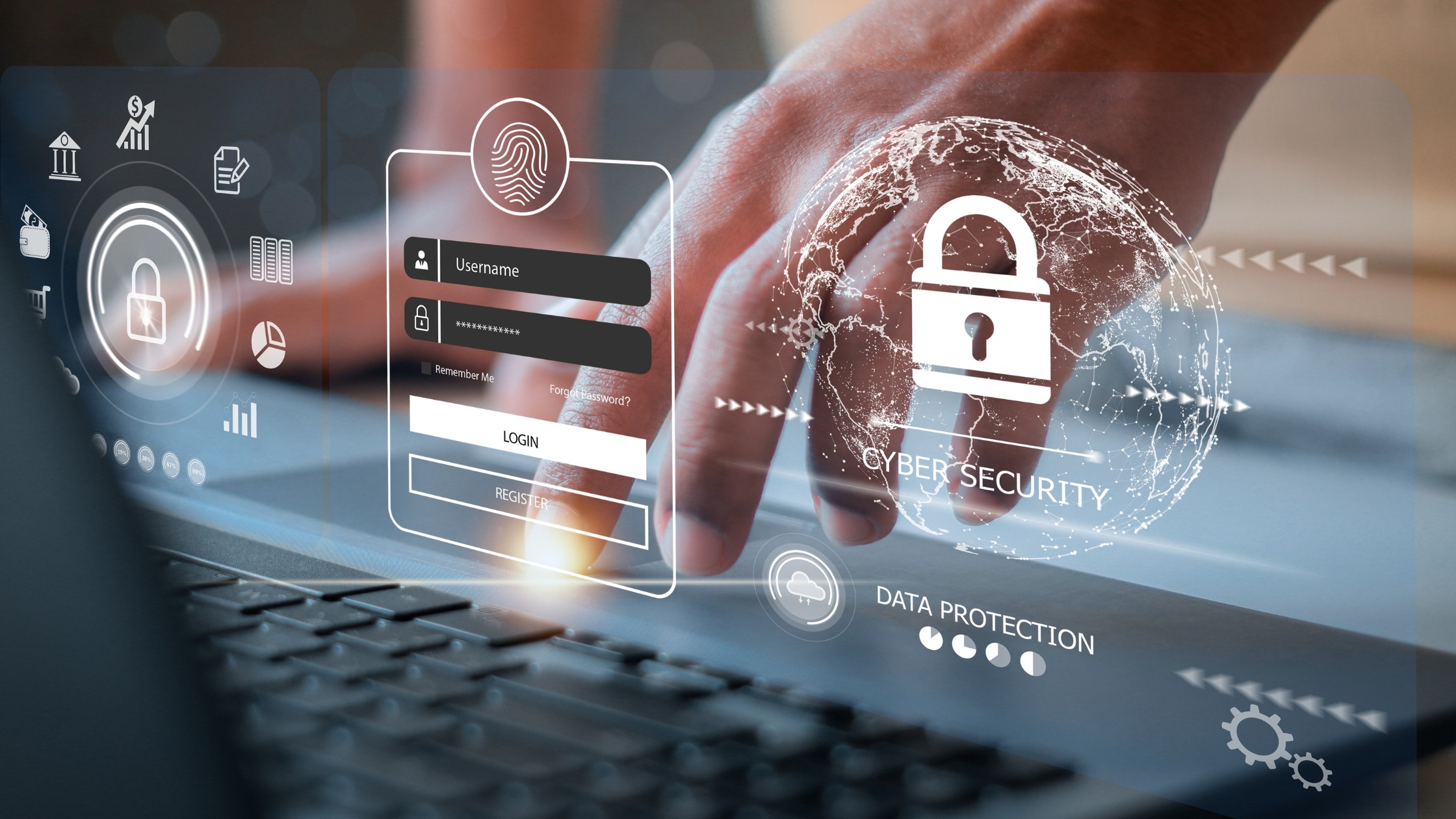 Cybersecurity solutions including data protection for businesses